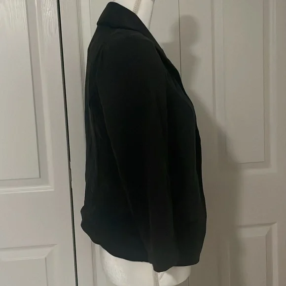 Wet Seal SZ L Black Floral Single Button Front Blazer - Picture 5 of 15